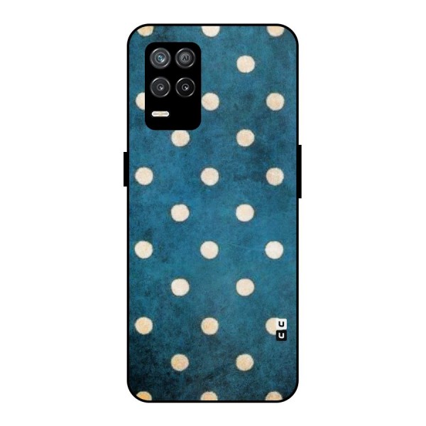 Classic Blue Polka Metal Back Case for Realme 9 5G