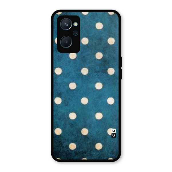 Classic Blue Polka Metal Back Case for Realme 9i