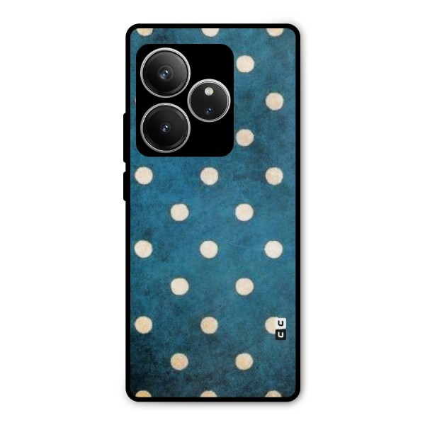 Classic Blue Polka Metal Back Case for Realme GT 6