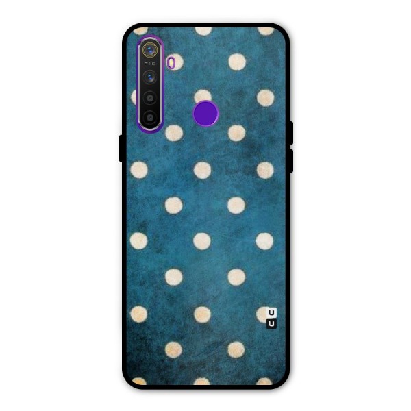 Classic Blue Polka Metal Back Case for Realme Narzo 10