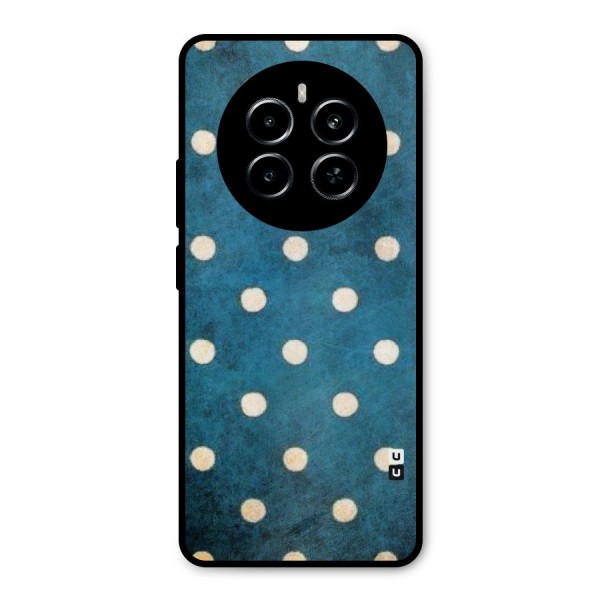Classic Blue Polka Metal Back Case for Realme P1