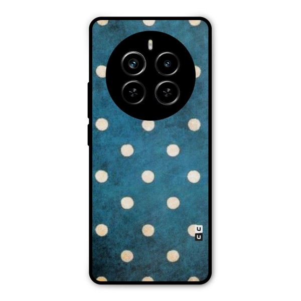 Classic Blue Polka Metal Back Case for Realme P1 Pro