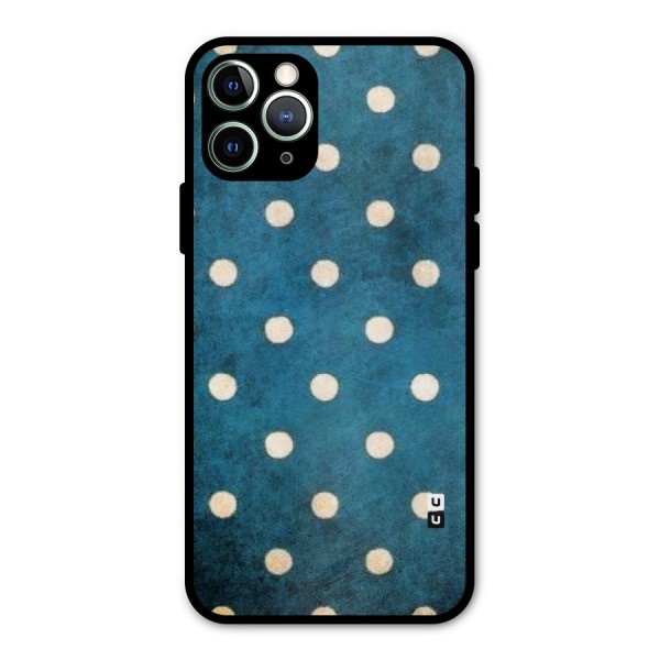 Classic Blue Polka Metal Back Case for iPhone 11 Pro Max
