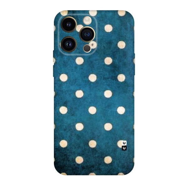 Classic Blue Polka Original Polycarbonate Back Case for iPhone 14 Pro Max