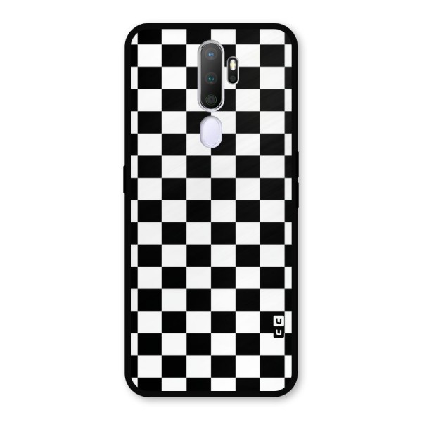 Classic Check Metal Back Case for Oppo A5 (2020)