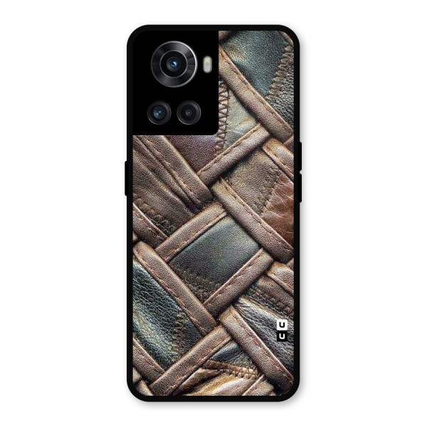 Classic Leather Belt Design Metal Back Case for OnePlus 10R