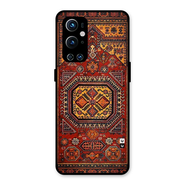 Classic Luxury Carpet Pattern Metal Back Case for OnePlus 9 Pro