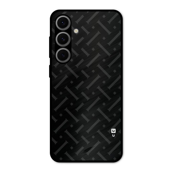 Classic Pipes Pattern Metal Back Case for Galaxy S24 FE