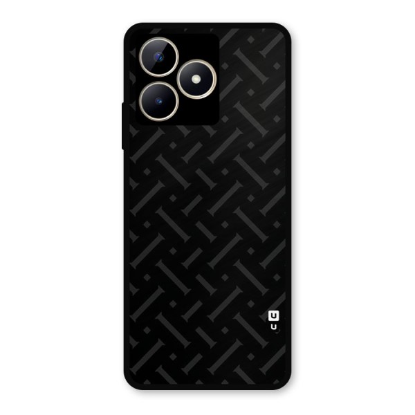 Classic Pipes Pattern Metal Back Case for Realme C53