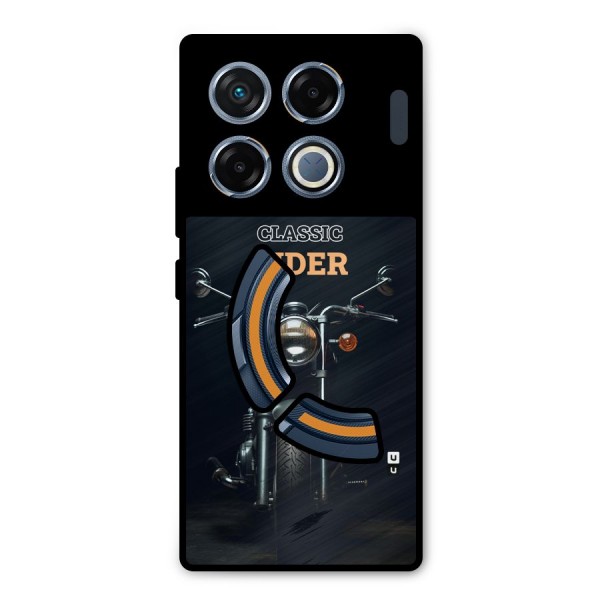 Classic RIder Metal Back Case for Infinix GT 20 Pro