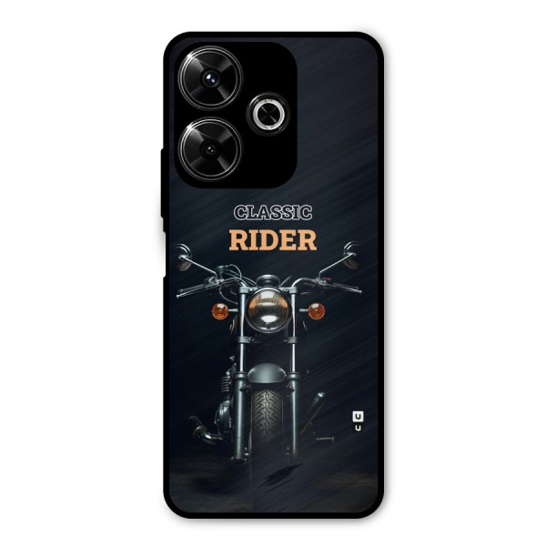 Classic RIder Metal Back Case for Redmi 13 5G