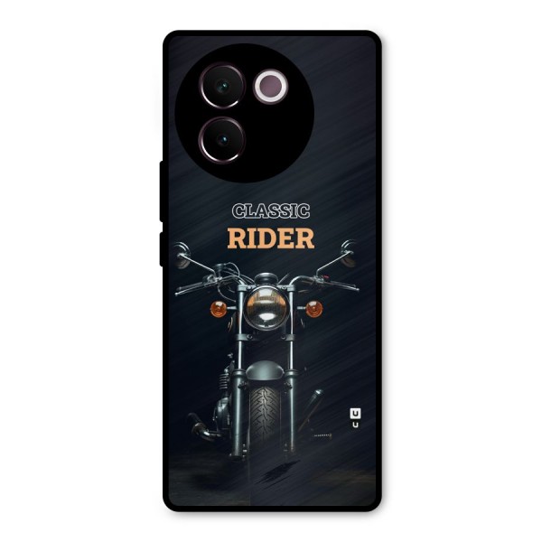 Classic RIder Metal Back Case for Vivo V30e