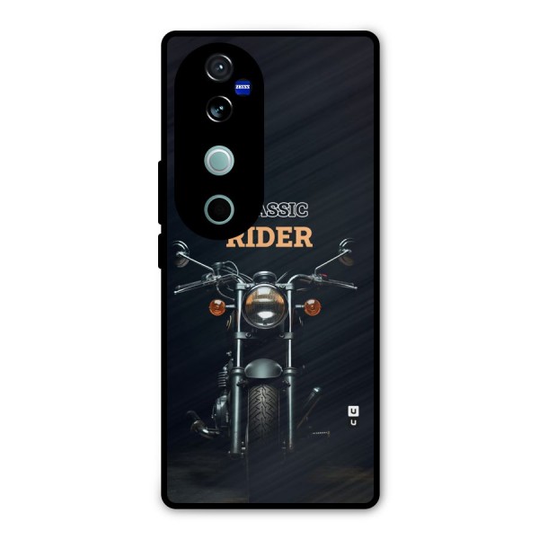 Classic RIder Metal Back Case for Vivo V40 Pro