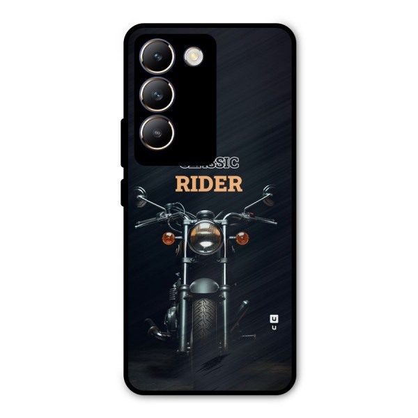 Classic RIder Metal Back Case for Vivo Y200e