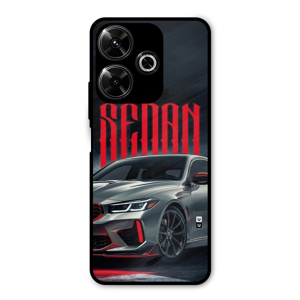 Classic Sedan Metal Back Case for Poco M6 Plus