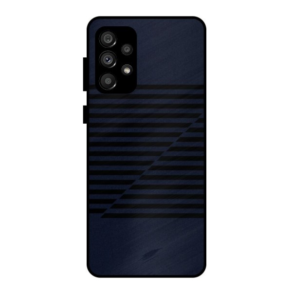 Classic Stripes Cut Metal Back Case for Galaxy A73 5G