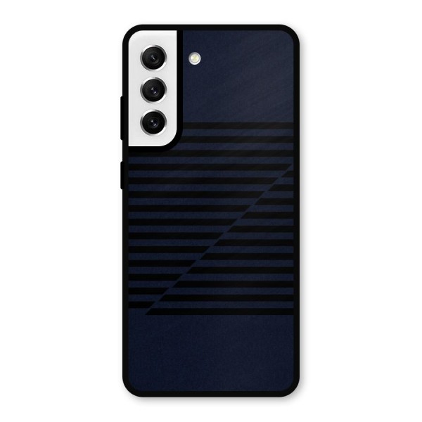 Classic Stripes Cut Metal Back Case for Galaxy S21 FE 5G