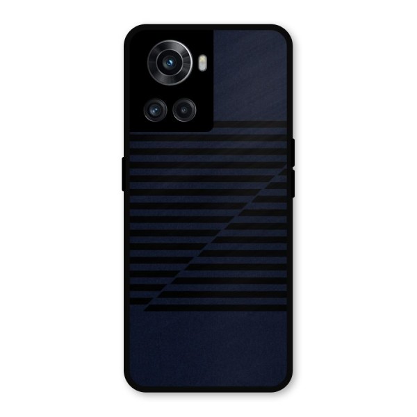 Classic Stripes Cut Metal Back Case for OnePlus 10R