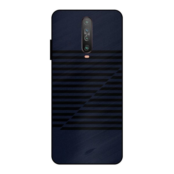 Classic Stripes Cut Metal Back Case for Poco X2