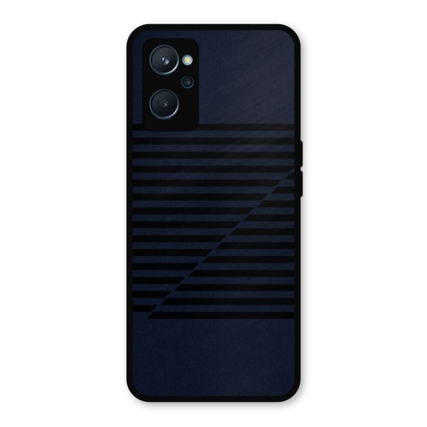 Classic Stripes Cut Metal Back Case for Realme 9i