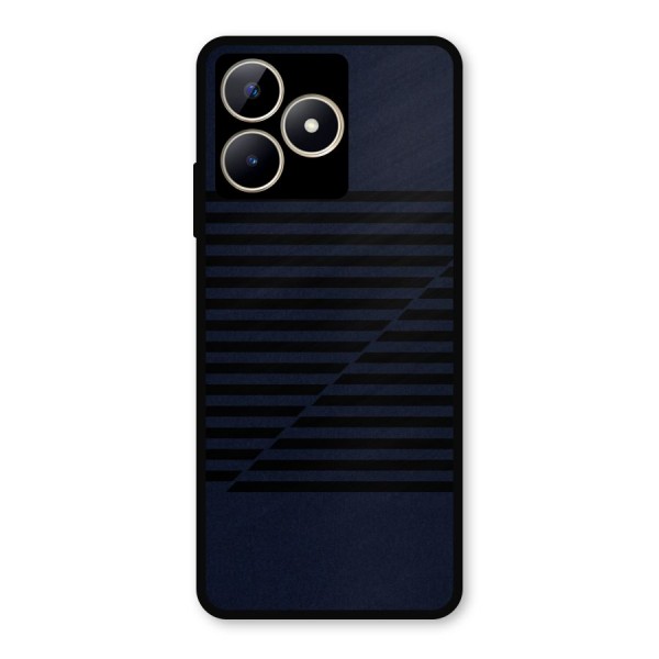 Classic Stripes Cut Metal Back Case for Realme C53
