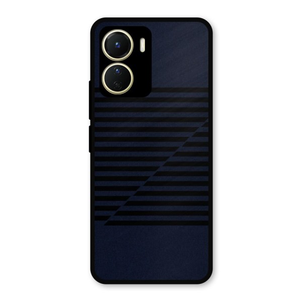Classic Stripes Cut Metal Back Case for Vivo T2x