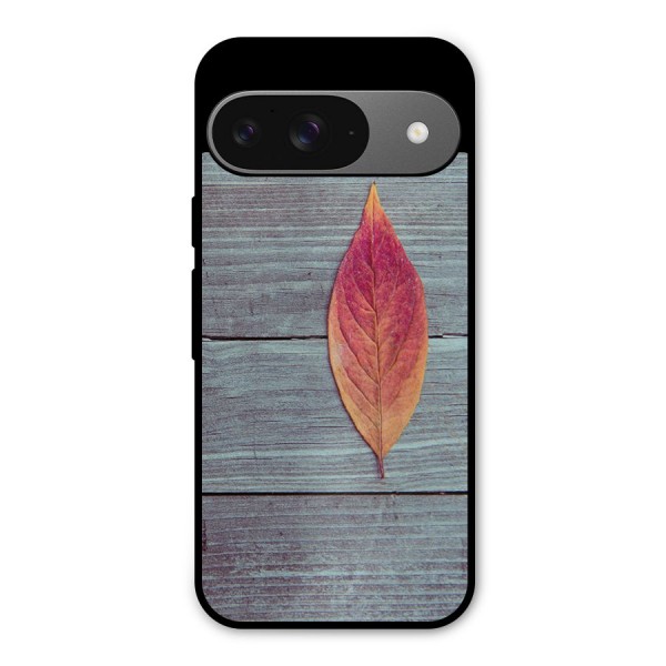 Classic Wood Leaf Metal Back Case for Google Pixel 9