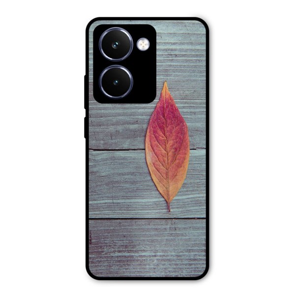 Classic Wood Leaf Metal Back Case for Realme P3 Ultra