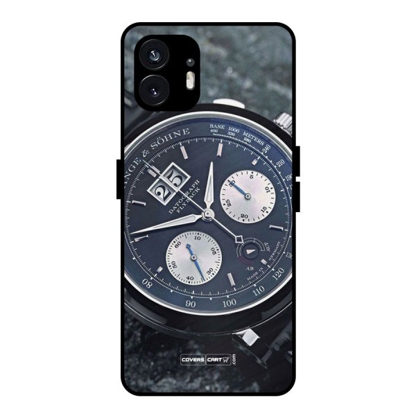 Classic Wrist Watch Metal Back Case for Nothing Phone 2