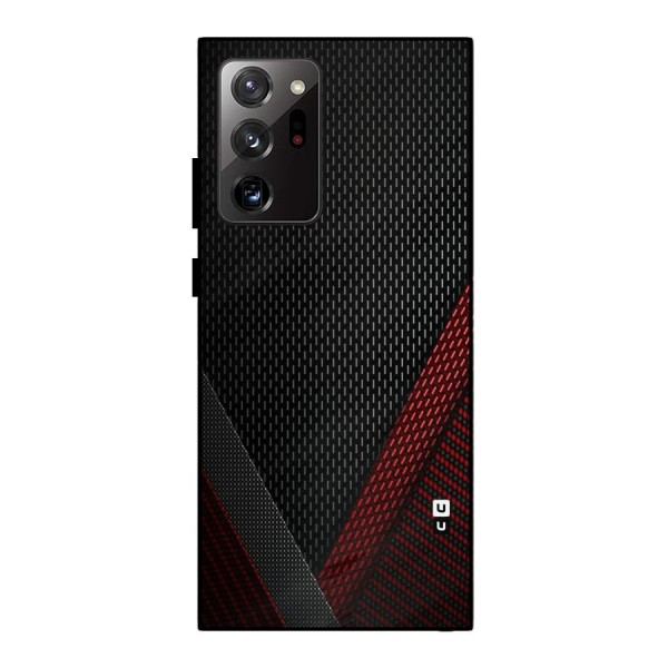 Classy Black Red Design Metal Back Case for Galaxy Note 20 Ultra