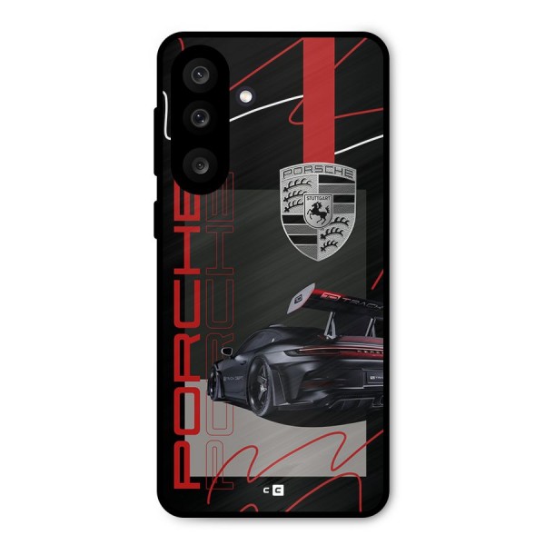 Classy Black Supercar Metal Back Case for Galaxy M56