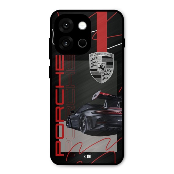 Classy Black Supercar Metal Back Case for OnePlus 13s