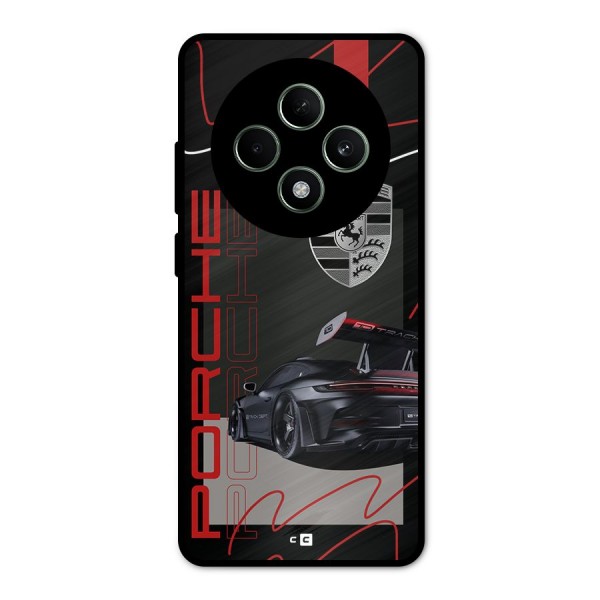Classy Black Supercar Metal Back Case for Oppo F27