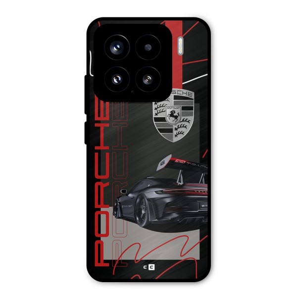 Classy Black Supercar Metal Back Case for Xiaomi 15