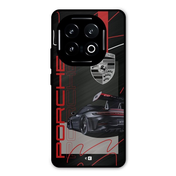 Classy Black Supercar Metal Back Case for iQOO 13