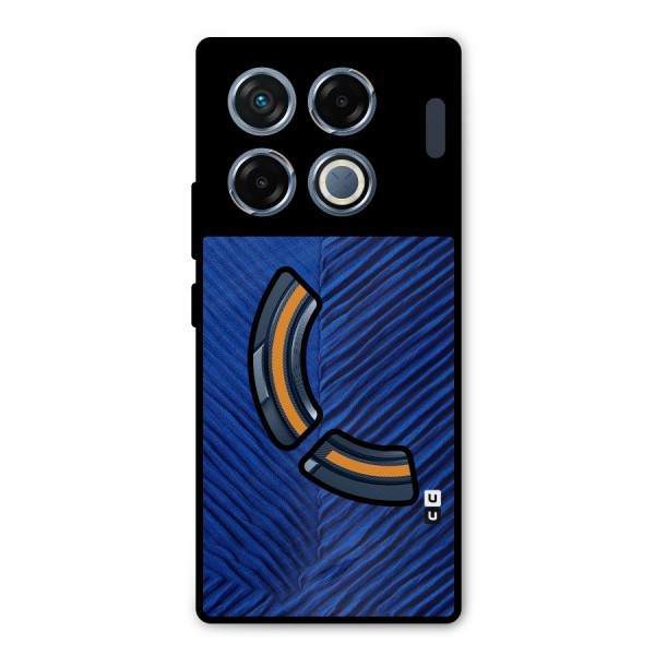 Classy Blues Metal Back Case for Infinix GT 20 Pro