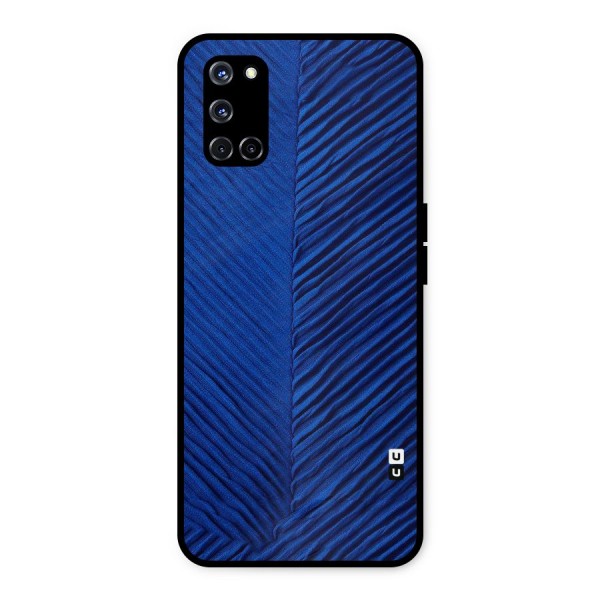 Classy Blues Metal Back Case for Oppo A52