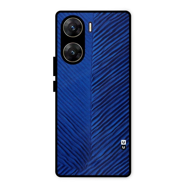Classy Blues Metal Back Case for Vivo V29e