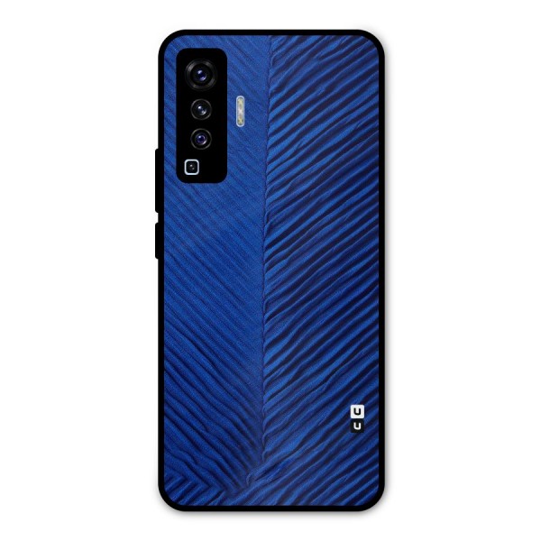 Classy Blues Metal Back Case for Vivo X50
