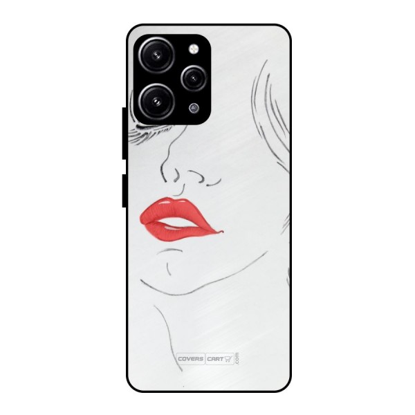 Classy Girl Glass Back Case for Redmi 12 4G