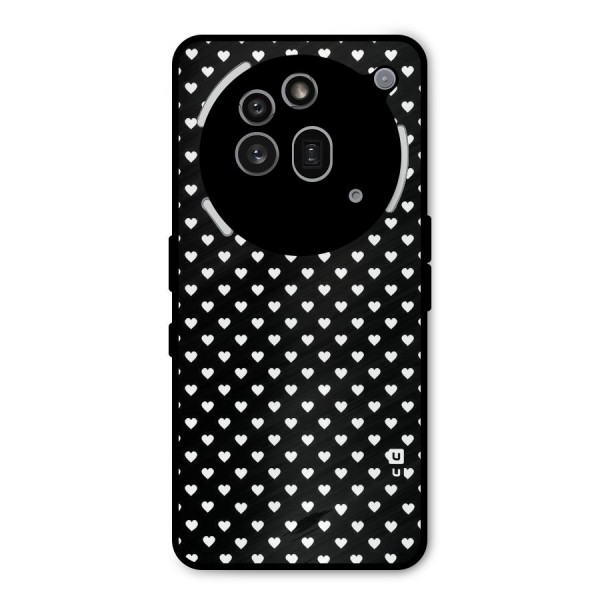 Classy Hearty Polka Metal Back Case for Nothing Phone 3a Pro