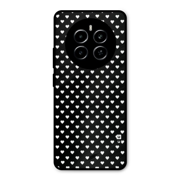 Classy Hearty Polka Metal Back Case for Realme P1