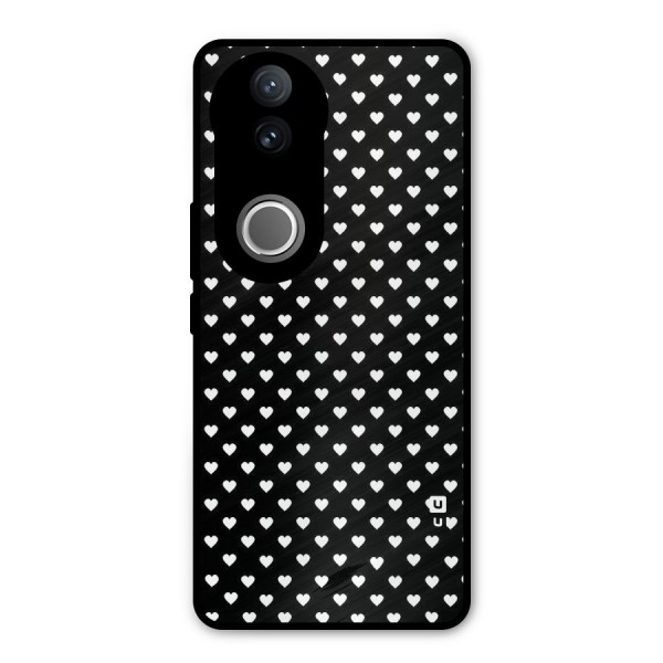 Classy Hearty Polka Metal Back Case for Vivo V50e