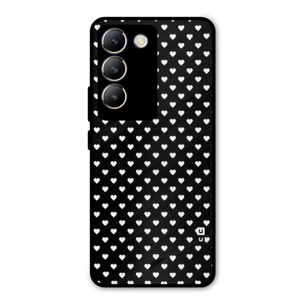 Classy Hearty Polka Metal Back Case for Vivo Y200e