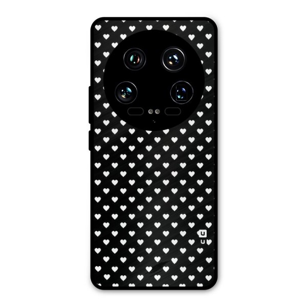 Classy Hearty Polka Metal Back Case for Xiaomi 14 Ultra