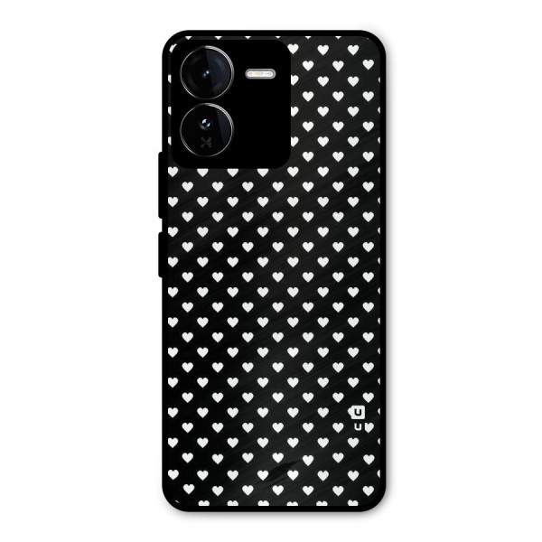 Classy Hearty Polka Metal Back Case for iQOO Z9