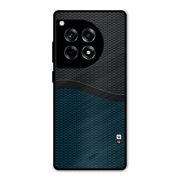 Classy Rugged Bicolor Metal Back Case for OnePlus 12R