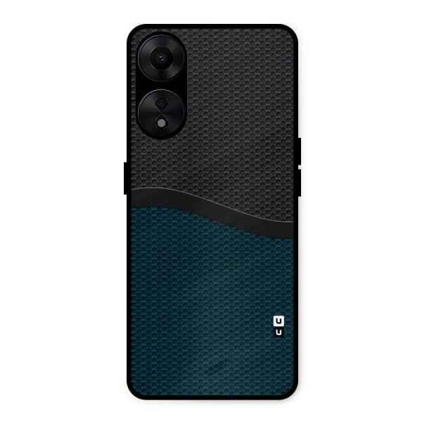 Classy Rugged Bicolor Metal Back Case for Oppo A78 5G