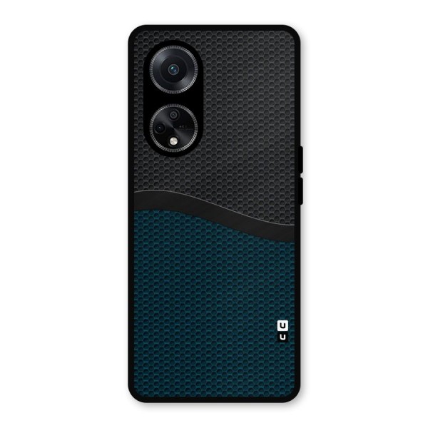Classy Rugged Bicolor Metal Back Case for Oppo F23