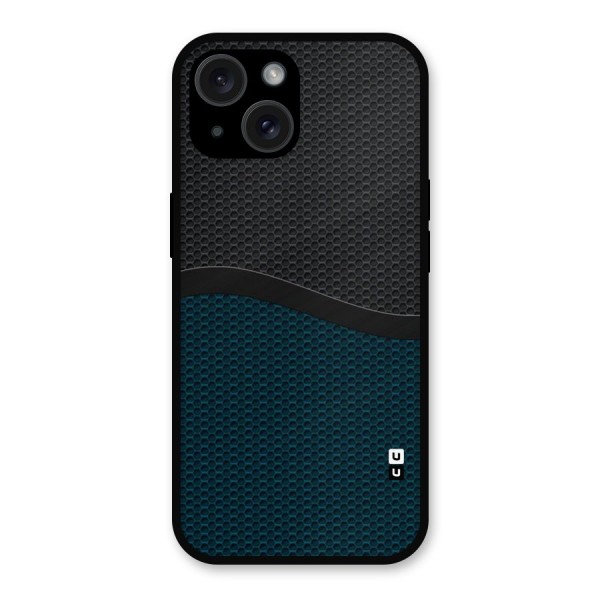 Classy Rugged Bicolor Metal Back Case for iPhone 15